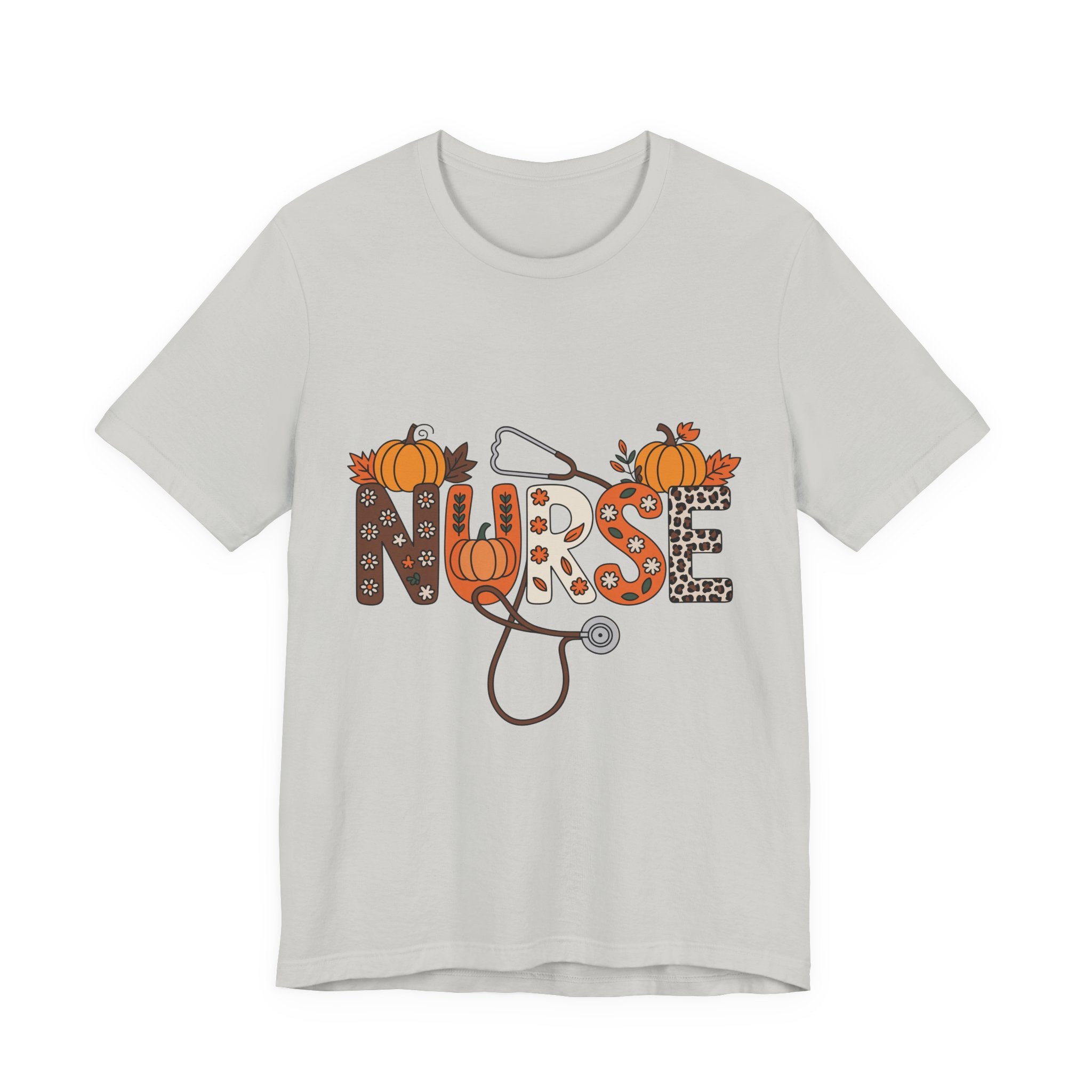 Nurse Fall Tee – Autumn Pumpkin Stethoscope Graphic Shirt